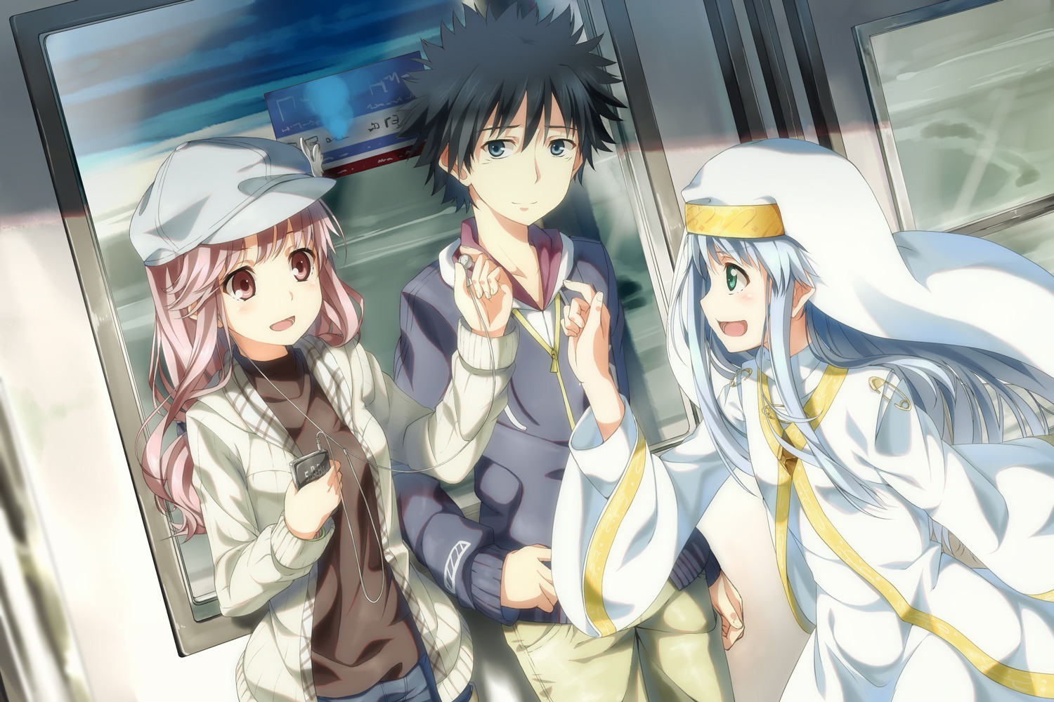 index, kamijou_touma, meigo_arisa, nun, toaru_majutsu_no_index, toaru_majutsu_no_index_endymion_no_kiseki, yuuri_(asterisk)