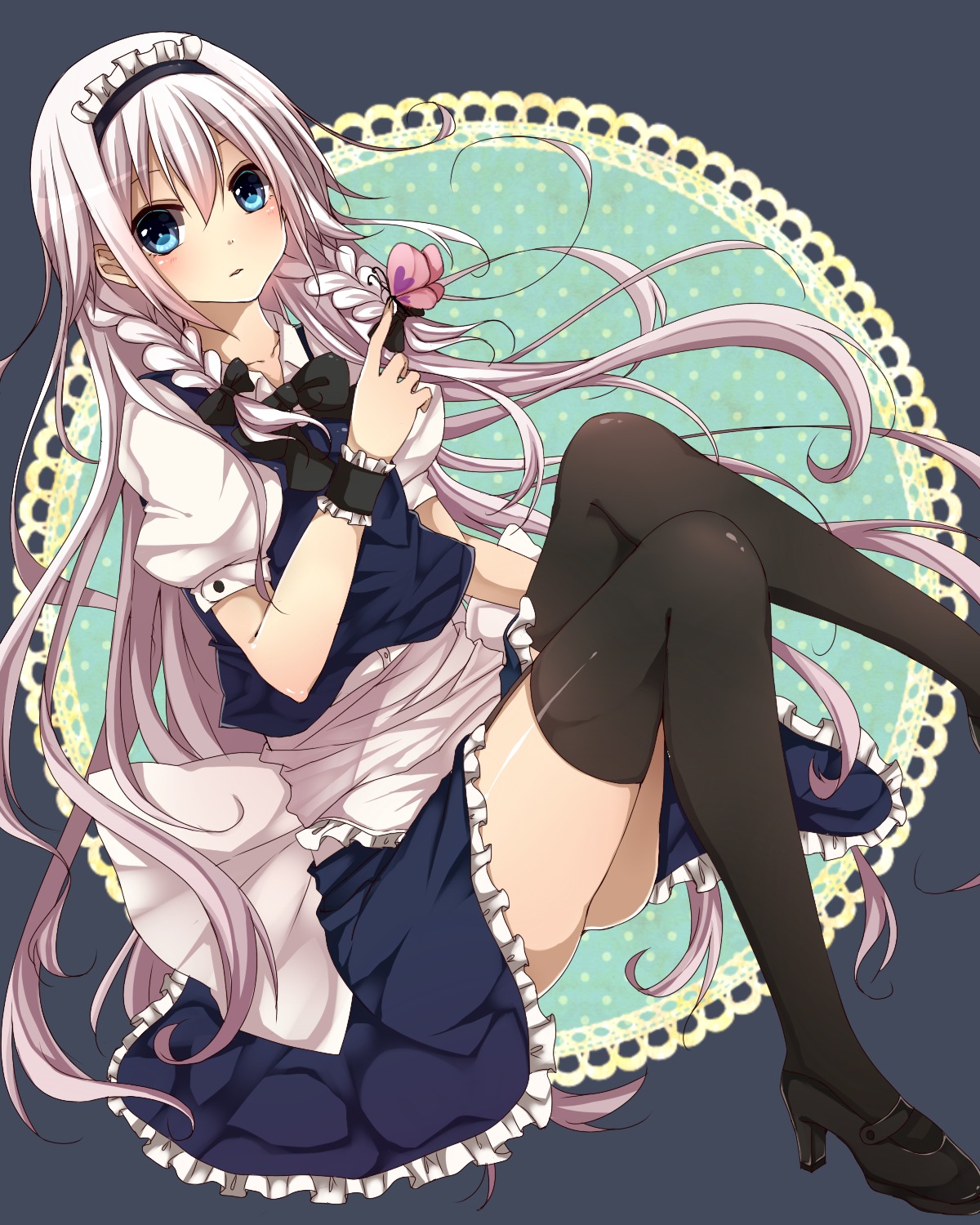 izayoi_sakuya, thighhighs, touhou, yamasuta