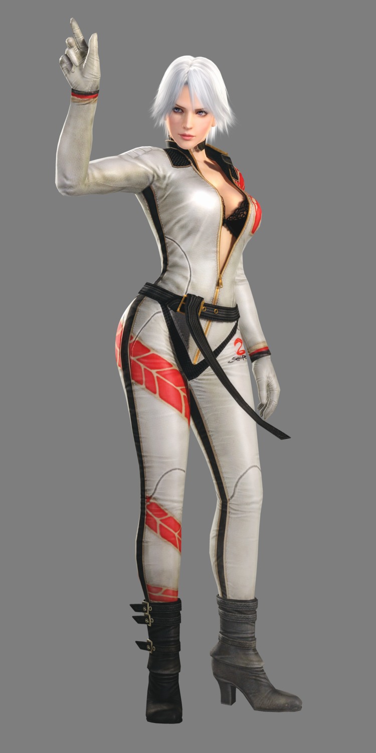 bra, cg, christie, dead_or_alive, dead_or_alive_5, heels, koei_tecmo, open_shirt, transparent_png