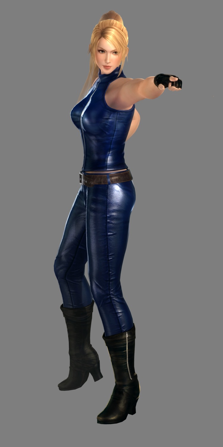 bodysuit, cg, dead_or_alive, dead_or_alive_5, heels, koei_tecmo, sarah_bryant, transparent_png, virtua_fighter