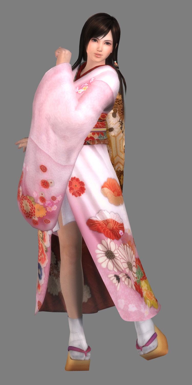 cg, dead_or_alive, dead_or_alive_5, kimono, koei_tecmo, kokoro, transparent_png