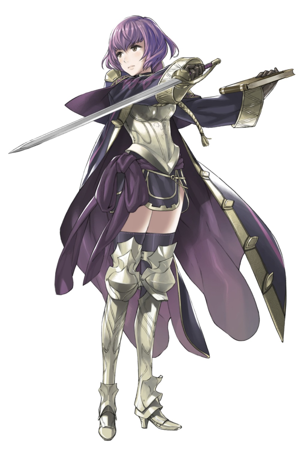 armor, fire_emblem, fire_emblem_kakusei, katarina_(fire_emblem), kozaki_yuusuke, nintendo, sword, thighhighs