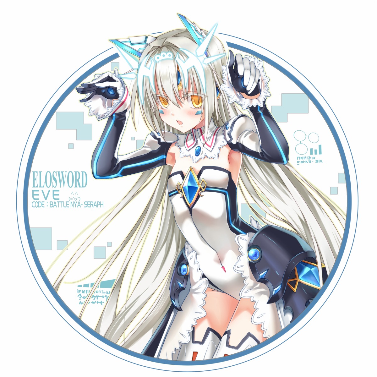 elsword, eve_(elsword), hika_(cross-angel), thighhighs