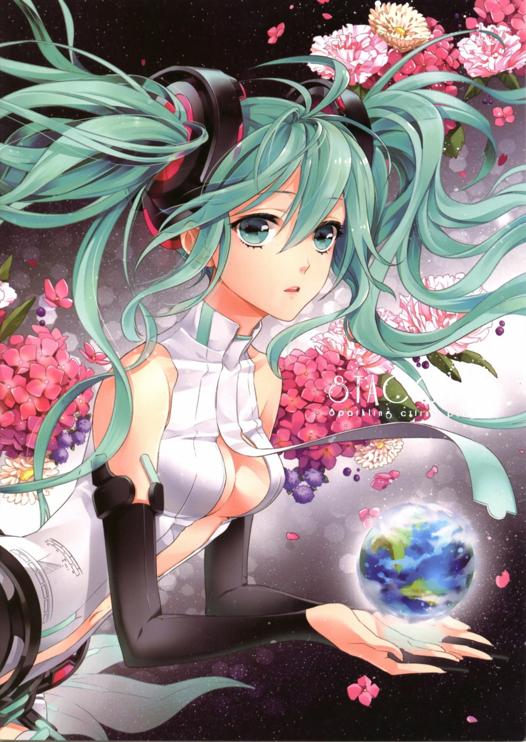 cleavage, cocoon_(loveririn), hatsune_miku, miku_append, vocaloid, vocaloid_append