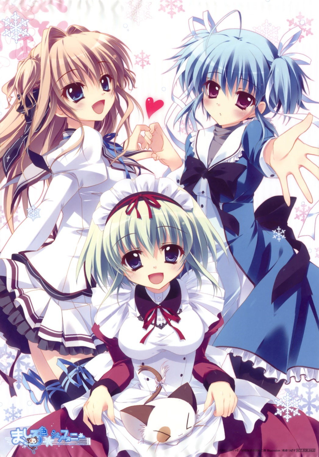 angelina_nanatsu_sewell, izumi_tsubasu, maid, mashiroiro_symphony, pannya, pantyhose, seifuku, sena_airi