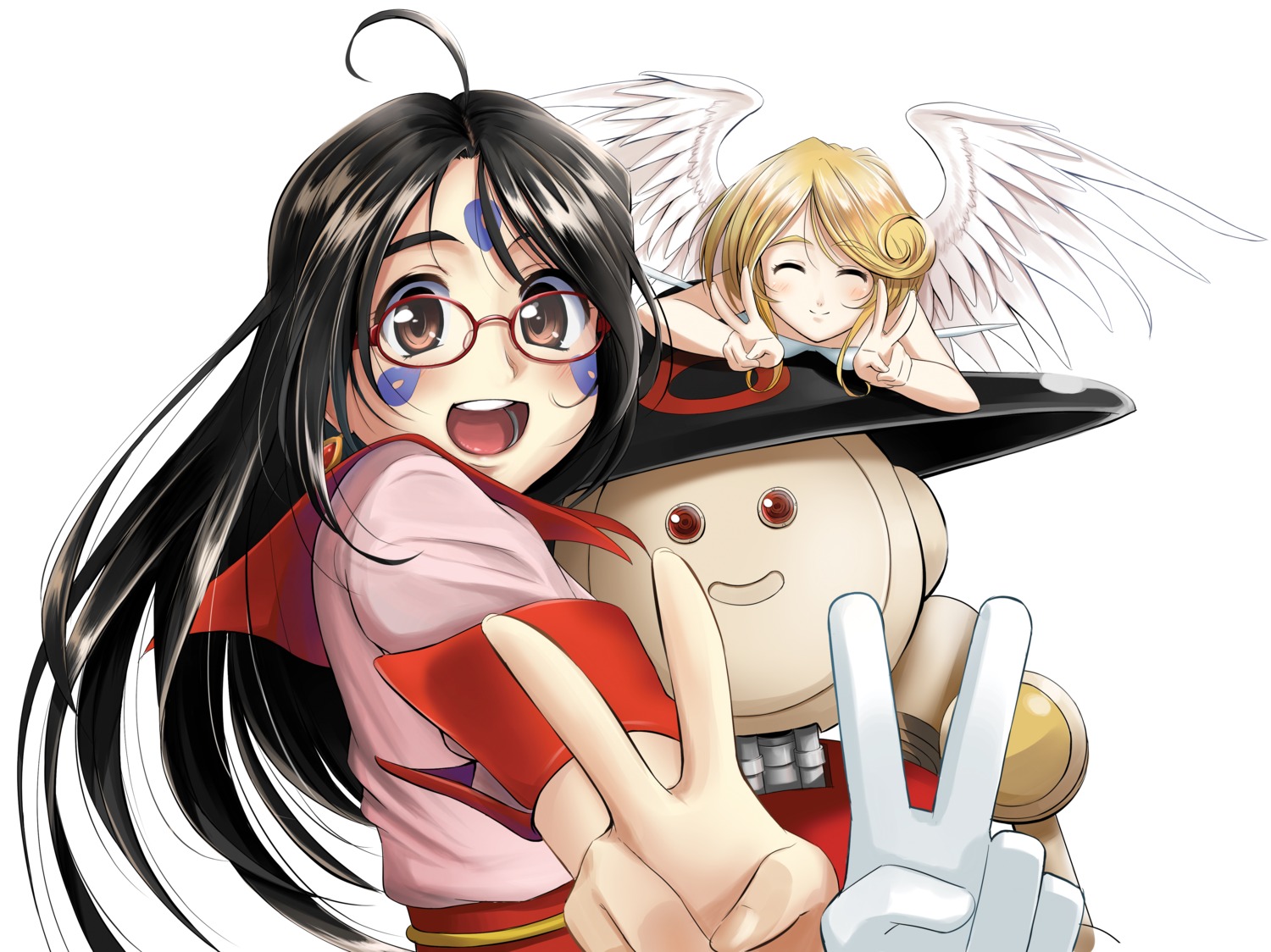 ah_my_goddess, angel, banpei-kun_rx, megane, noble_scarlet, skuld, takebo, wings