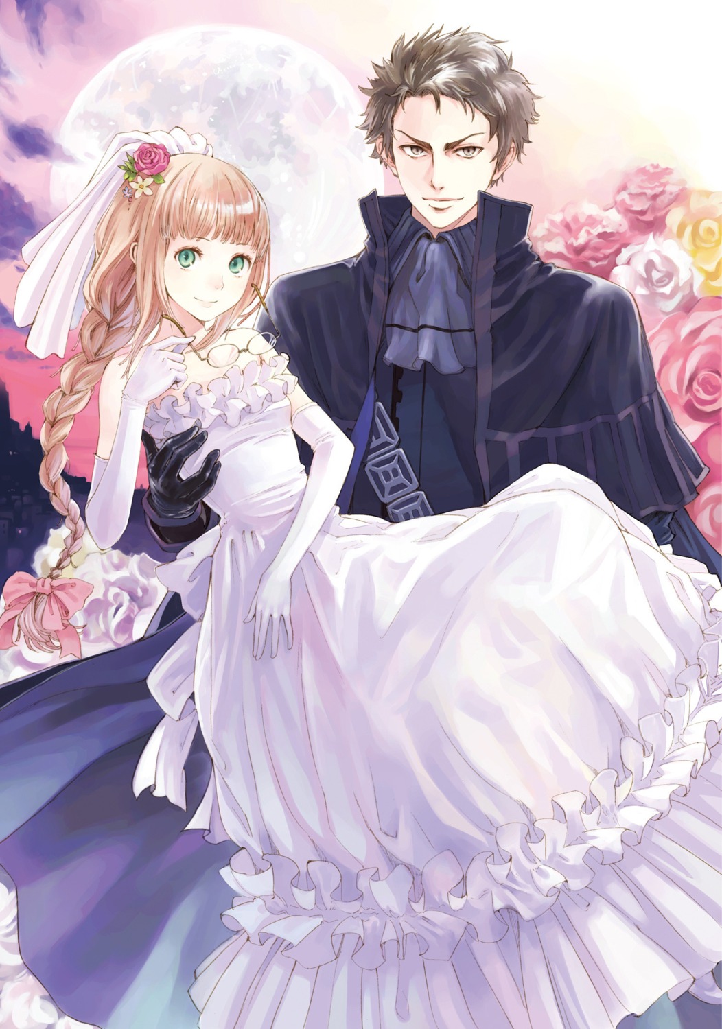 digital_version, dress, kishida_mel, megane, shinigamihime_no_saikon, wedding_dress