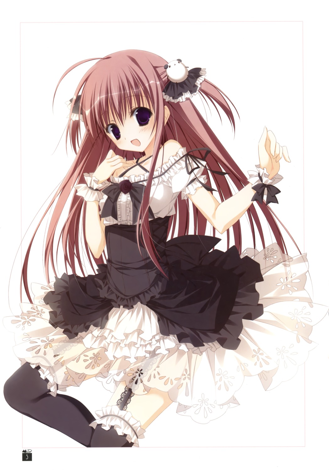 dress, ebiten, garter_belt, gothic_lolita, inugami_kira, kanamori_hakata, lolita_fashion, stockings
