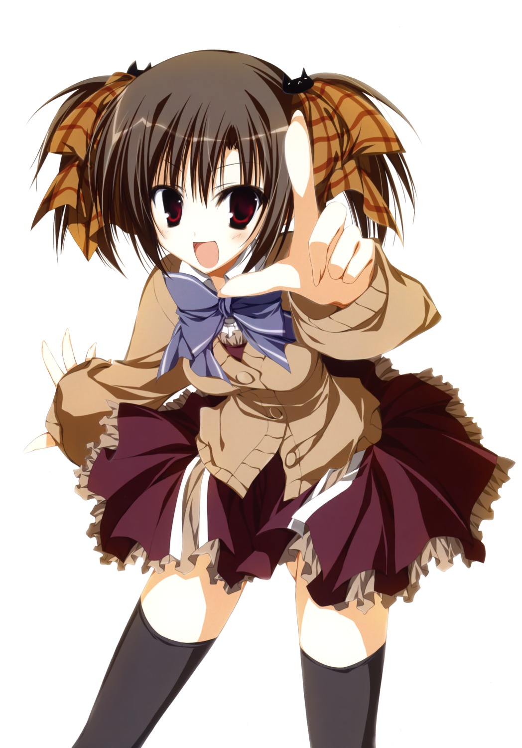 ebiten, inugami_kira, seifuku, thighhighs, todayama_kyouko