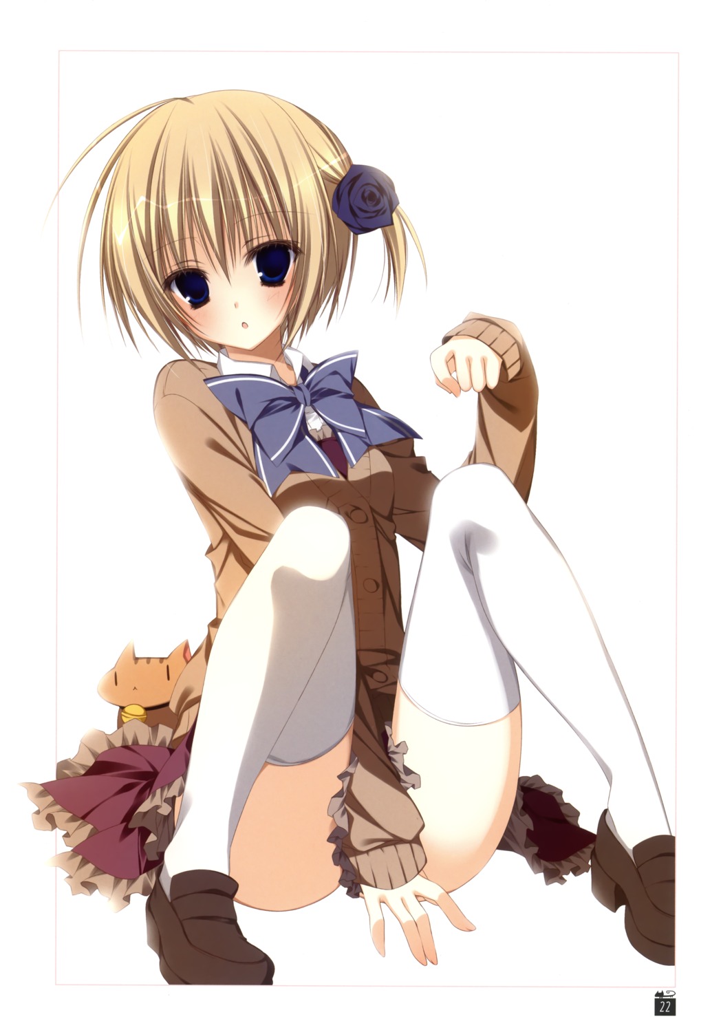 ebiten, hiromatsu_rikei, inugami_kira, neko, neko-sensei, seifuku, thighhighs