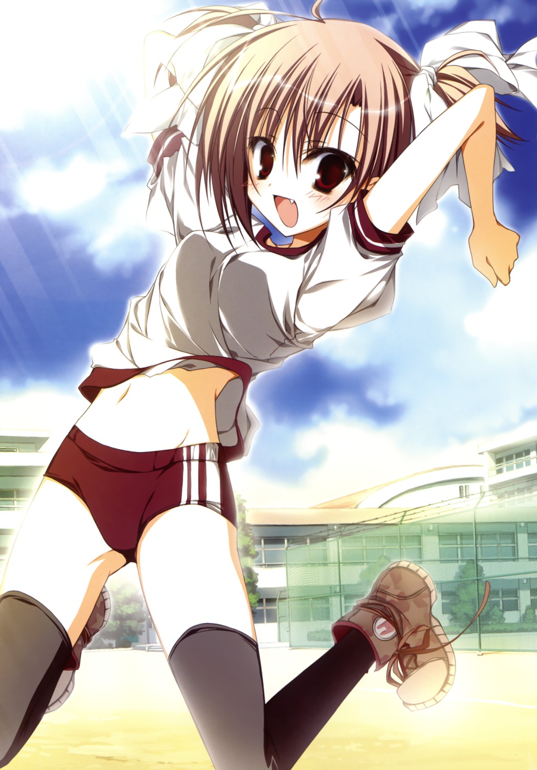 aquarian_age, buruma, gym_uniform, inugami_kira, thighhighs