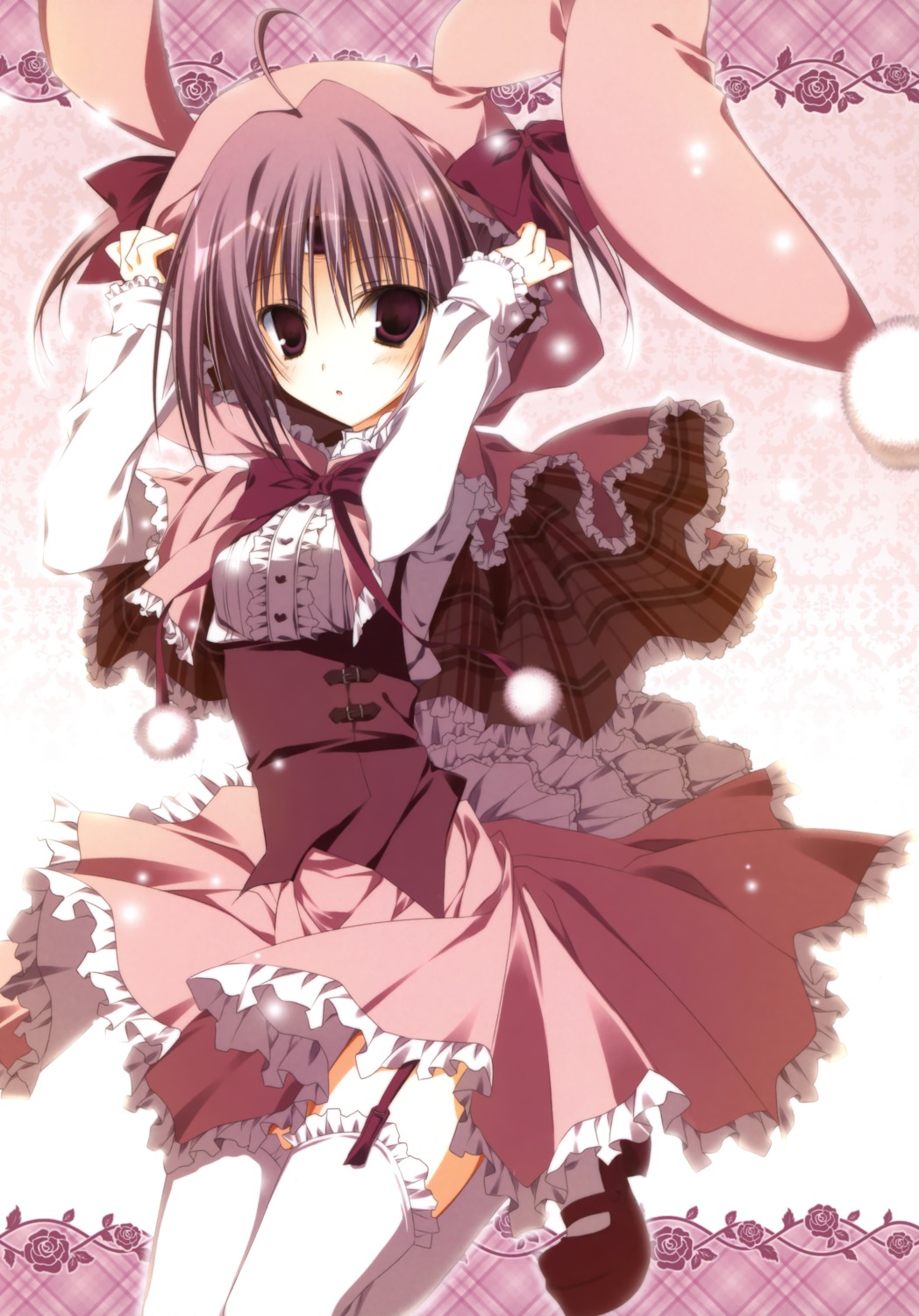 13, animal_ears, bunny_ears, garter_belt, inugami_kira, mitsuki_(13), stockings, thighhighs