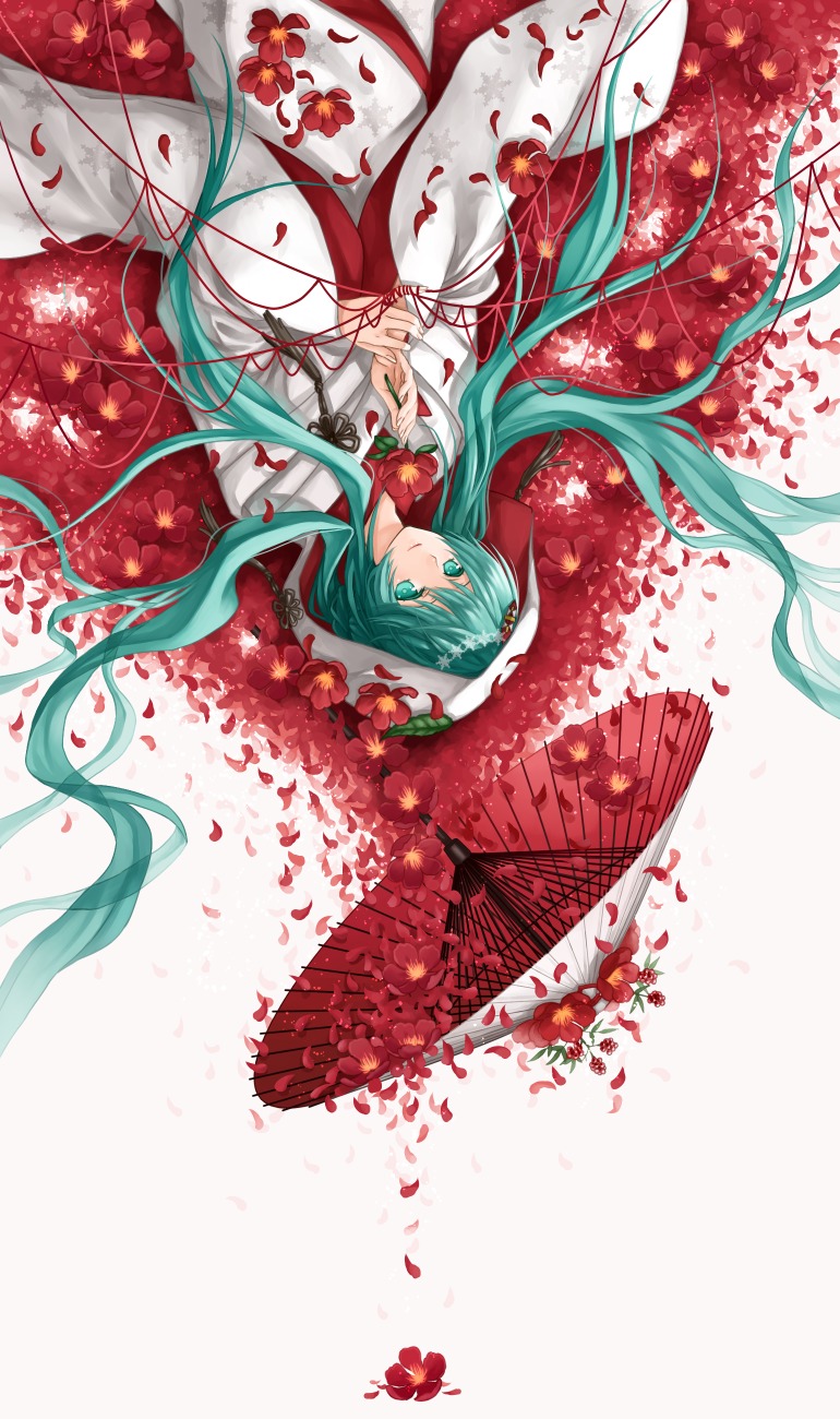 hatsune_miku, kimono, vocaloid, yuuno_(yukioka)