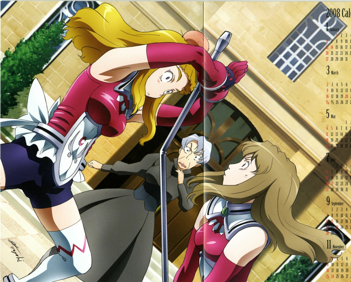 bleed_through, calendar, crease, haruka_armitage, hisayuki_hirokazu, mai_otome, maria_graceburt, shizuru_viola