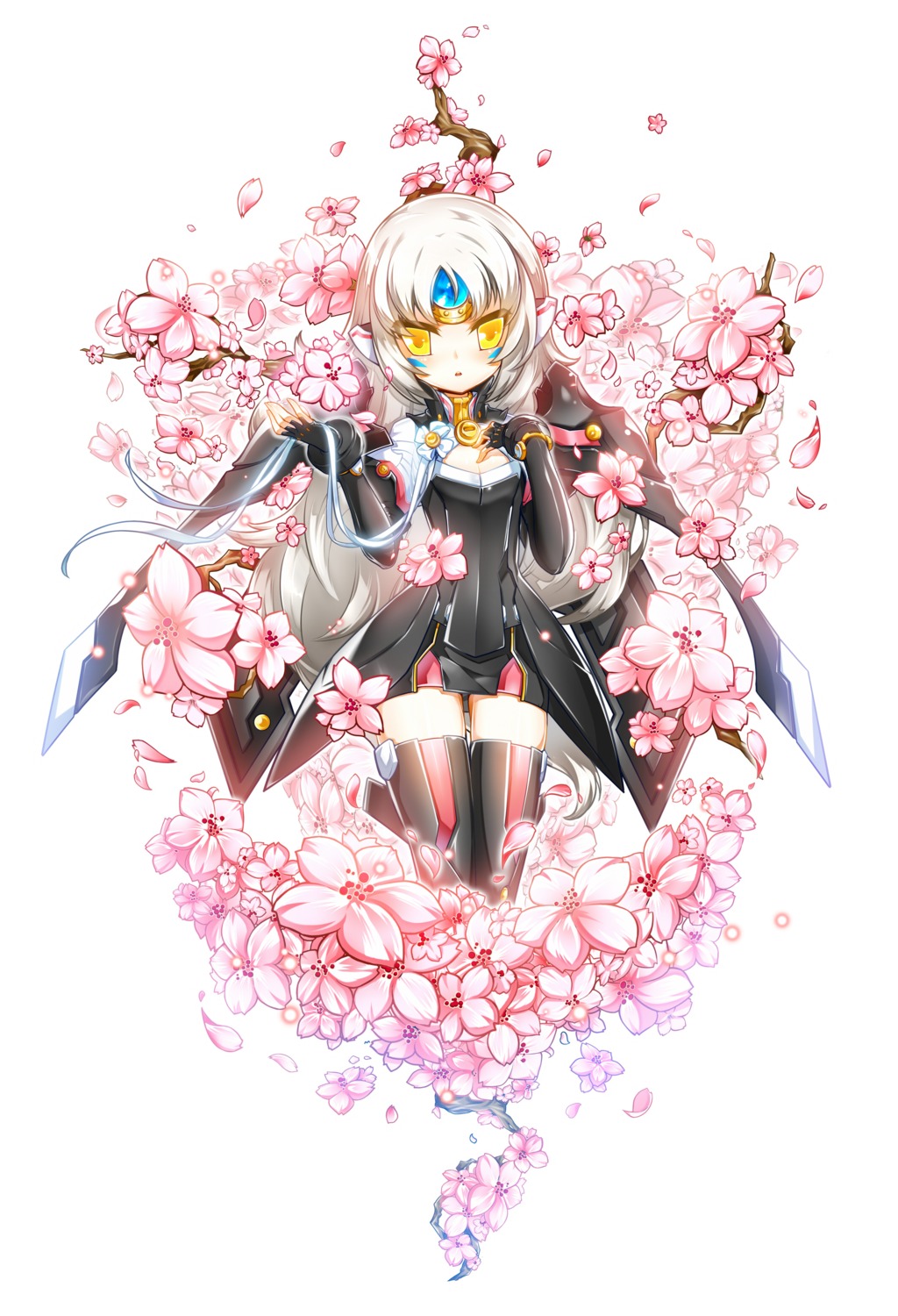 elsword, eve_(elsword), poseich, thighhighs