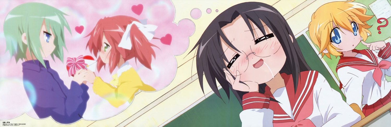 iwasaki_minami, kobayakawa_yutaka, lucky_star, patricia_martin, sakamoto_kazuya, seifuku, tamura_hiyori