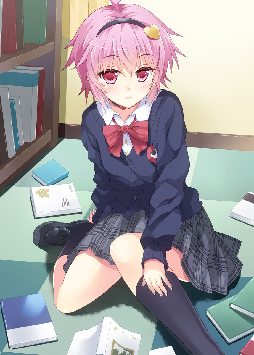 komeiji_satori, rasahan, seifuku, touhou