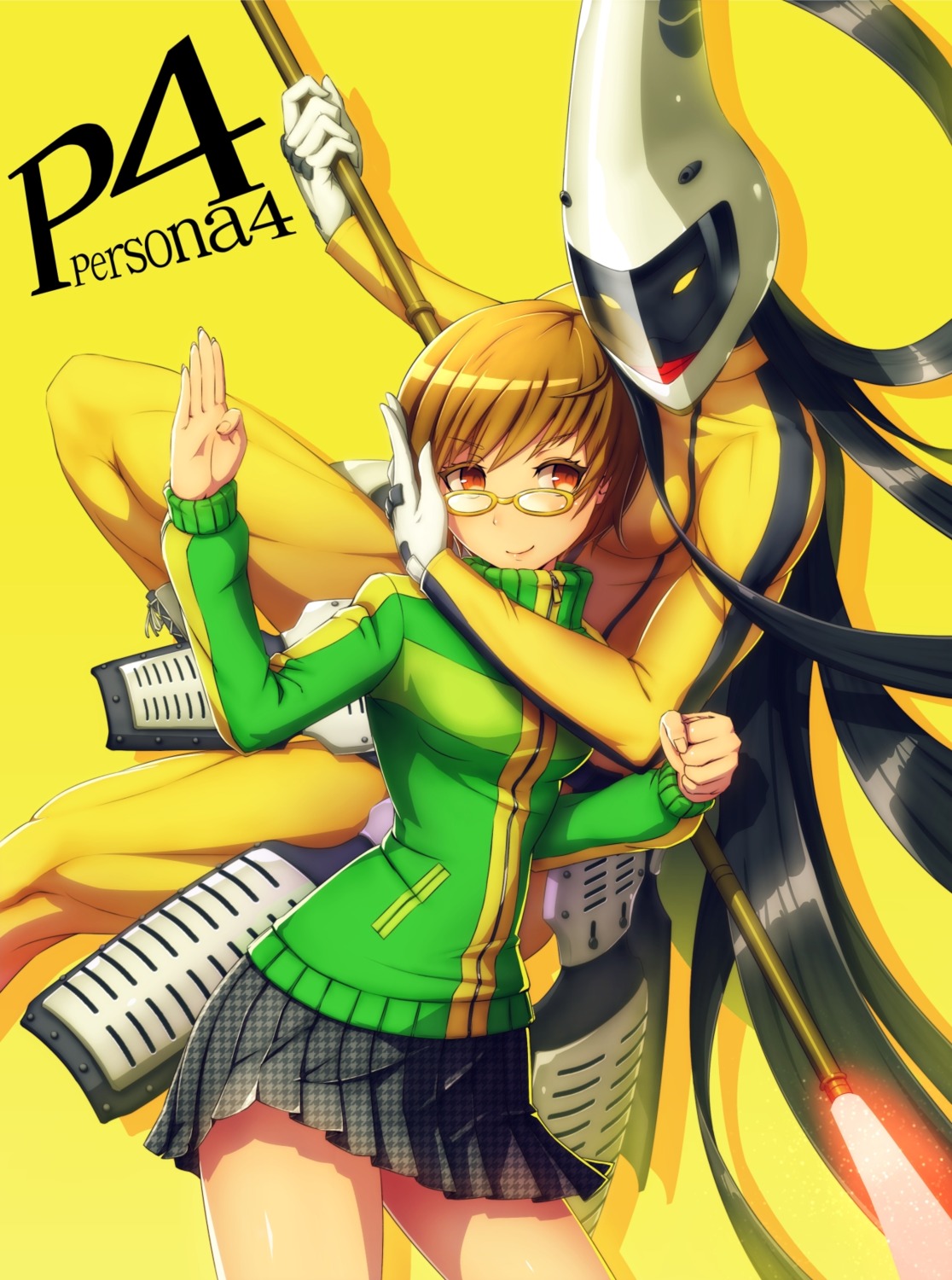 daizo, megane, megaten, persona, persona_4, satonaka_chie