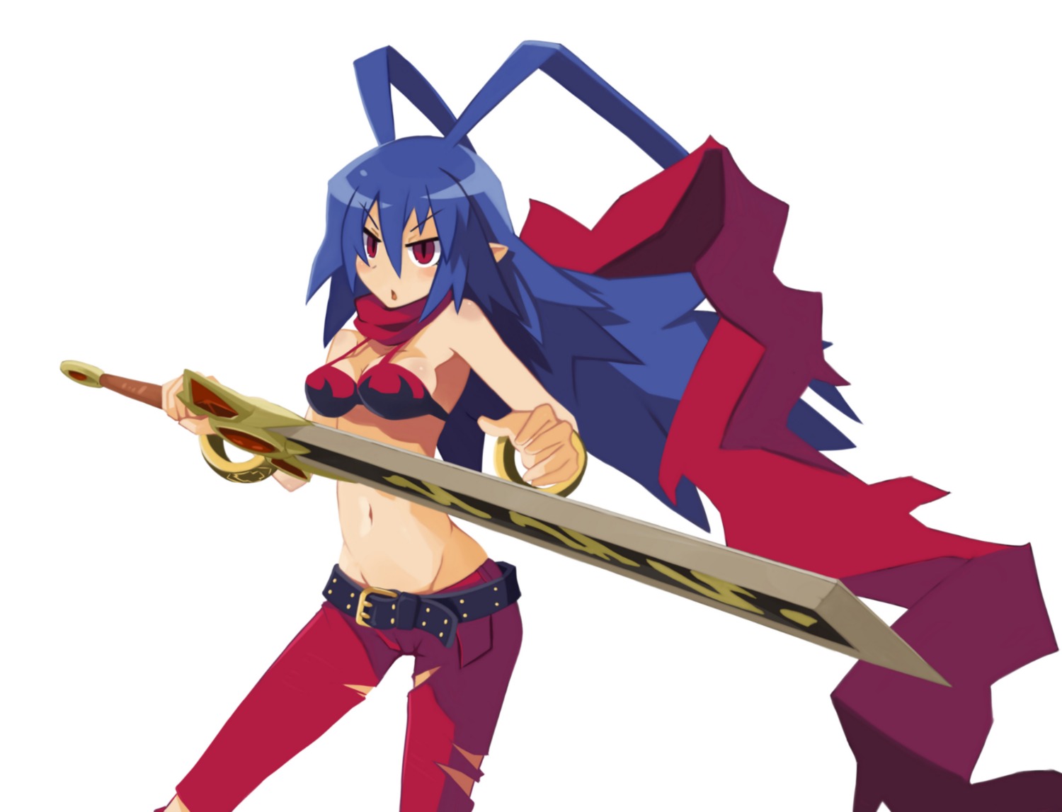 bikini_top, disgaea, disgaea_d2, genderswap, laharl-chan, sai_(bankoru), swimsuits