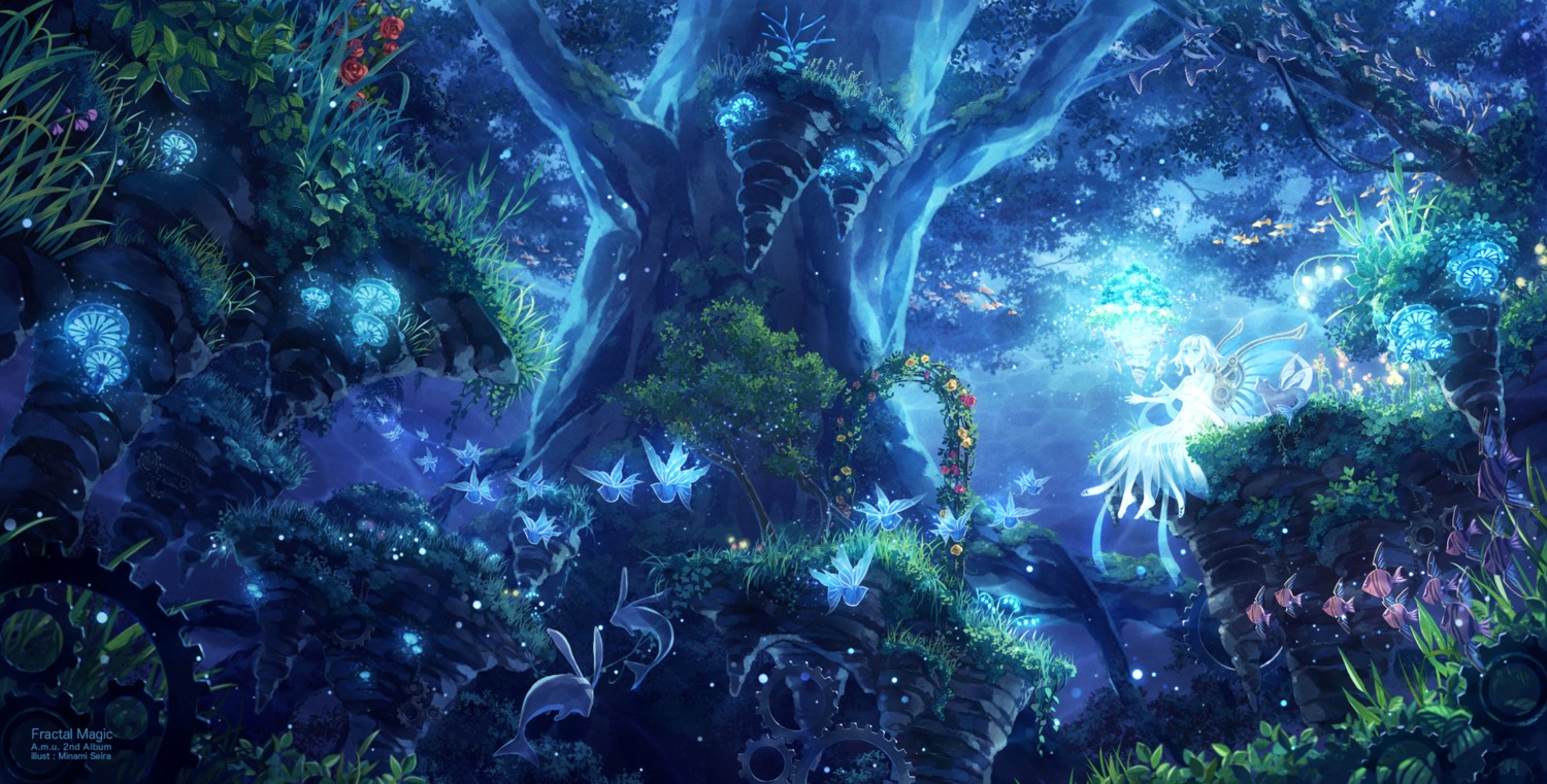 fairy, landscape, minami_seira