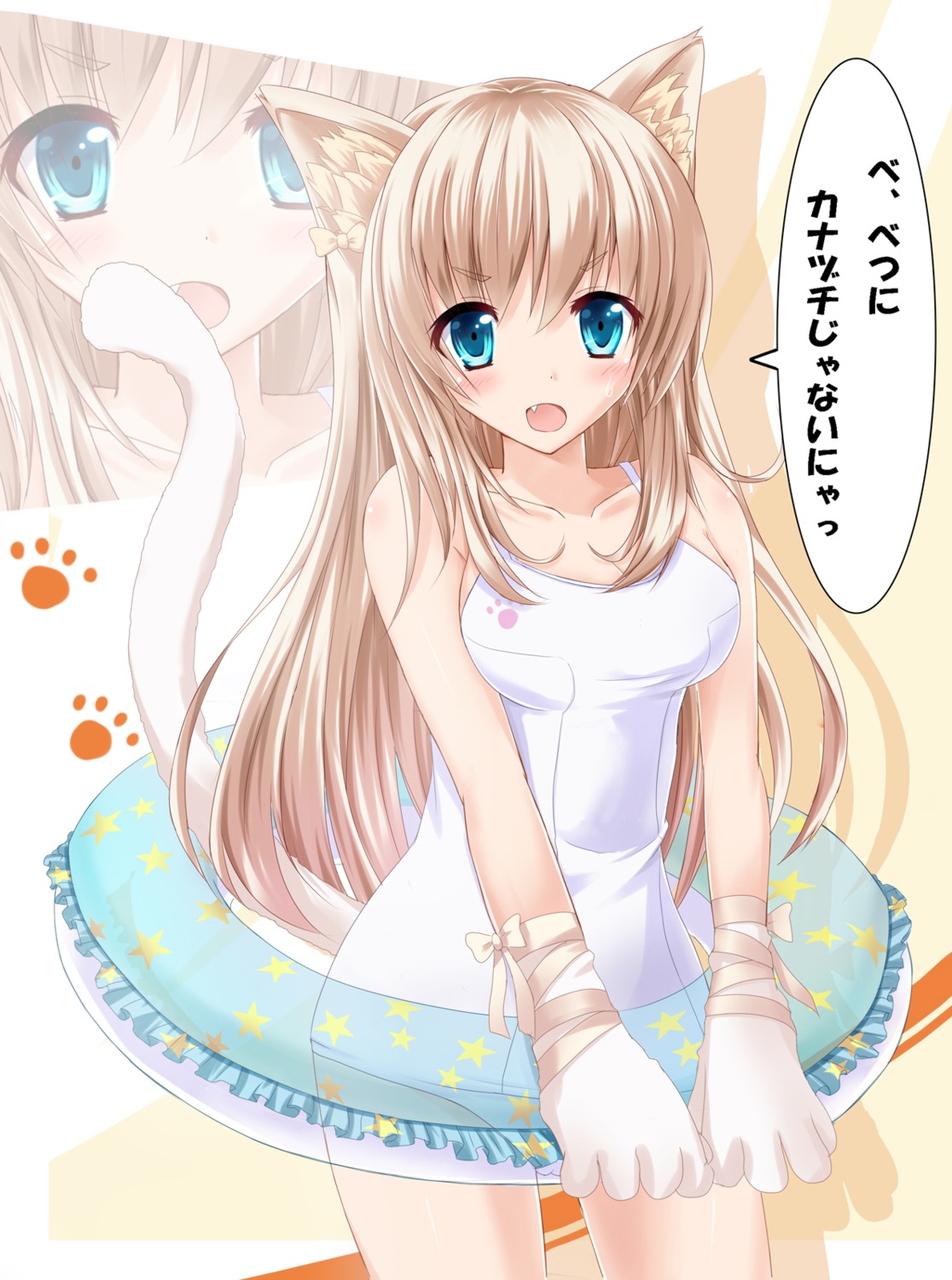 animal_ears, kiriasu, nekomimi, swimsuits, tail