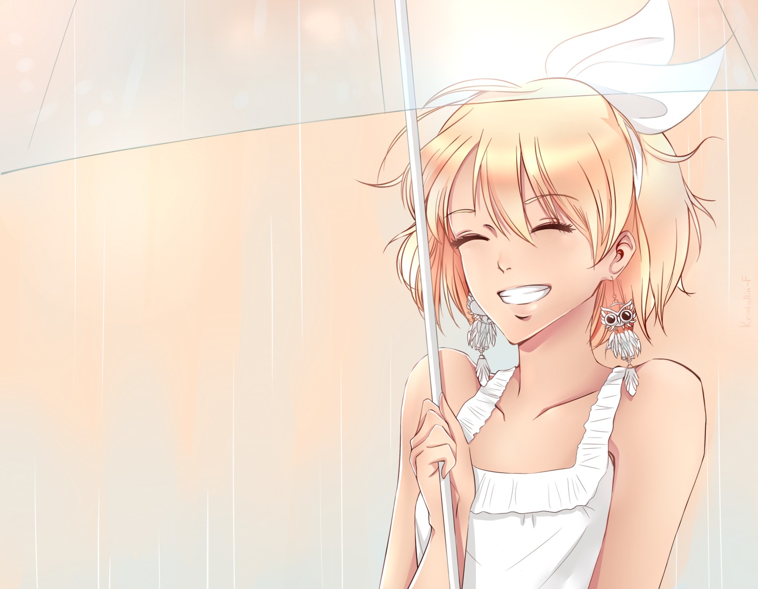 kagamine_rin, kristallin-f, vocaloid, watermark