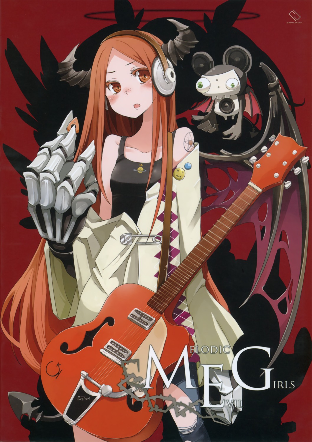 chroma_of_wall, guitar, headphones, horns, tansuke