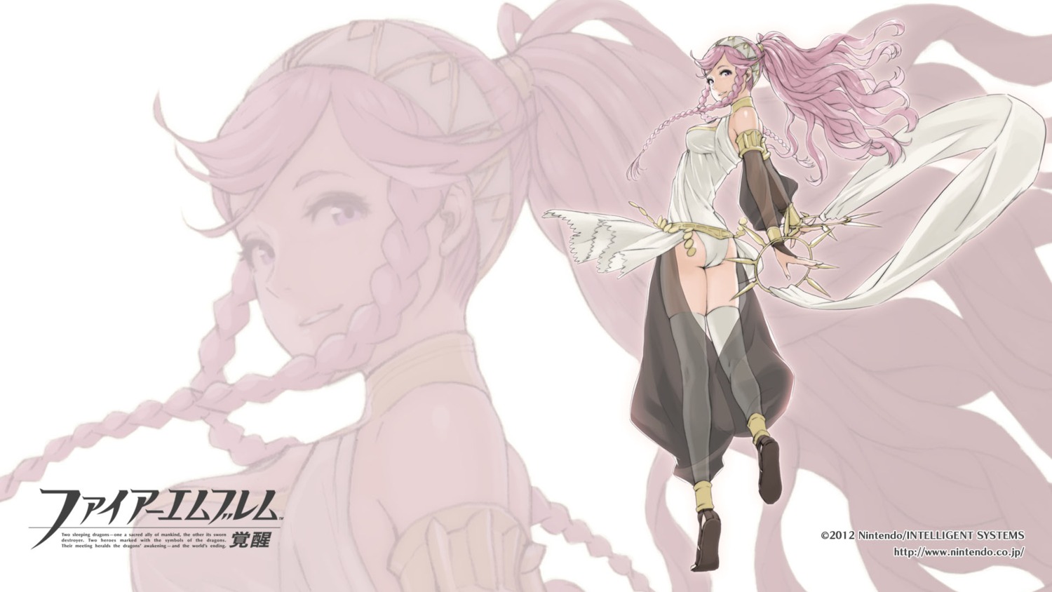 fire_emblem, fire_emblem_kakusei, kozaki_yuusuke, nintendo, olivia_(fire_emblem), see_through, thighhighs, wallpaper