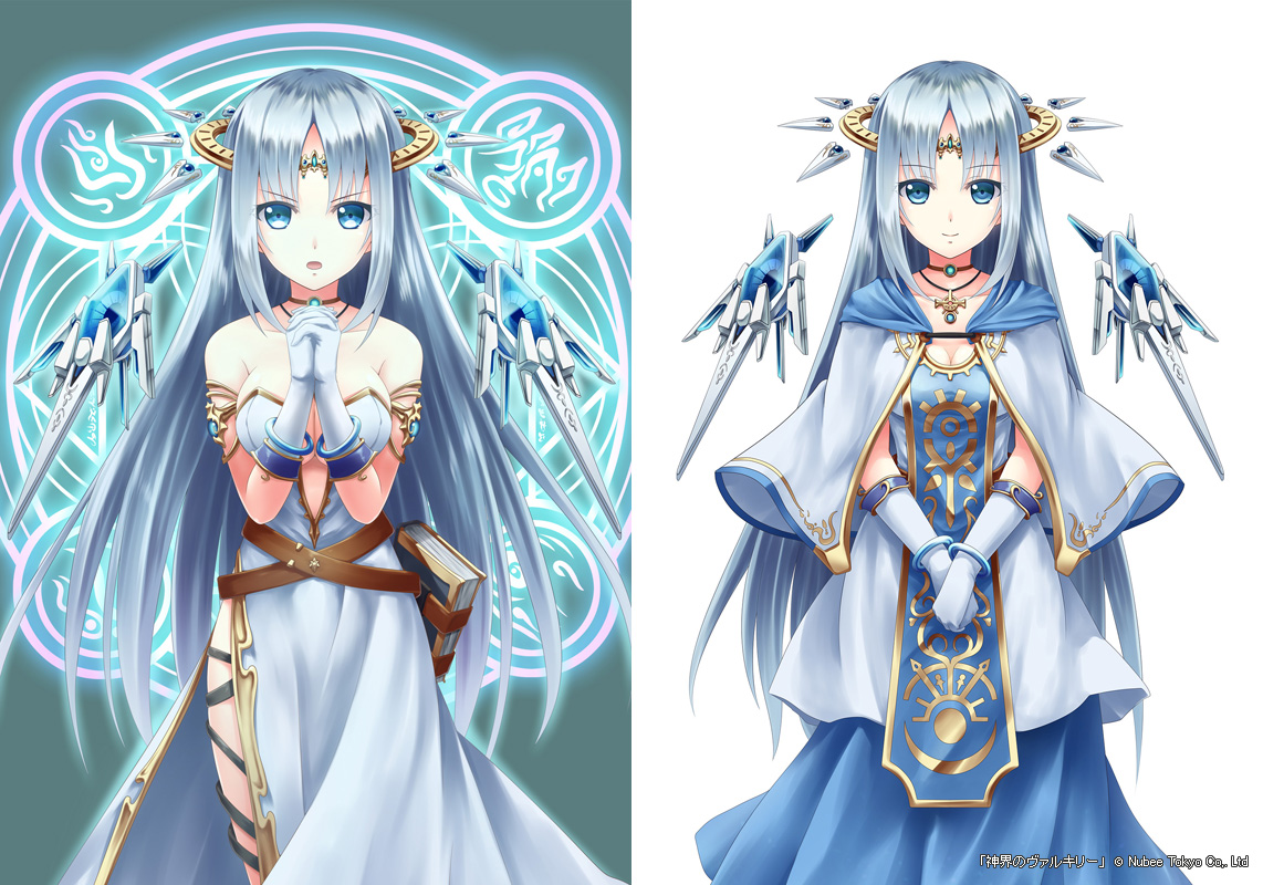 akkijin, cleavage, dress, nubee, oracle_(shinkai_no_valkyrie), shinkai_no_valkyrie