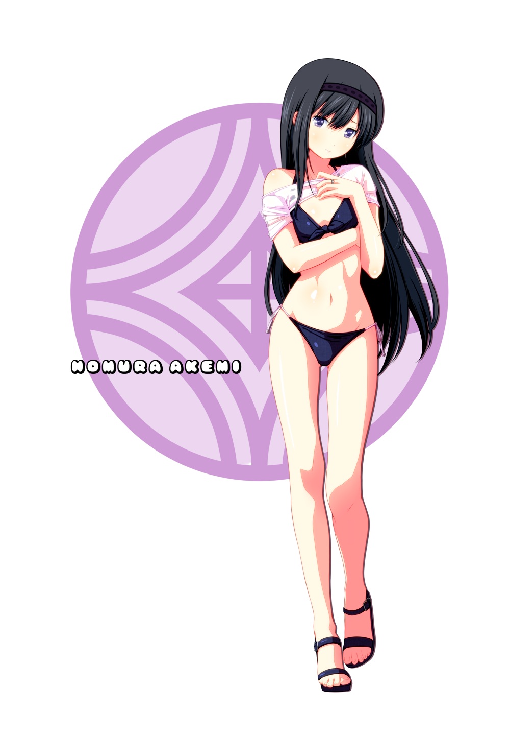 akemi_homura, bikini, mahou_shoujo_madoka_magica, swimsuits, tsukumo