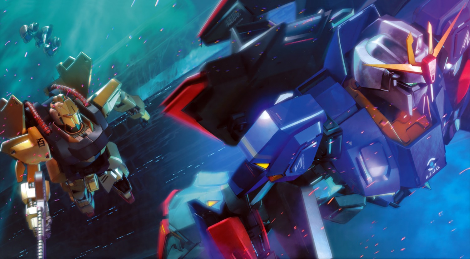 gundam, hyaku_shiki, zeta_gundam, zeta_gundam_(mobile_suit)