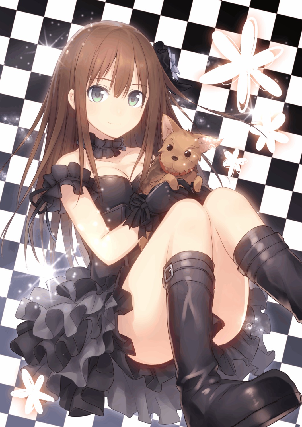 cleavage, dress, hiraga_matsuri, shibuya_rin, the_idolm@ster, the_idolm@ster_cinderella_girls
