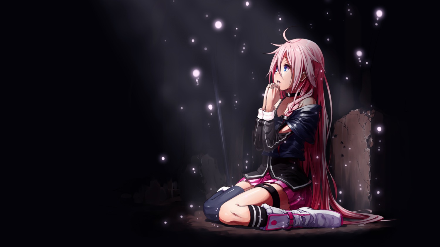 ia_(vocaloid), omaru09, thighhighs, vocaloid, wallpaper