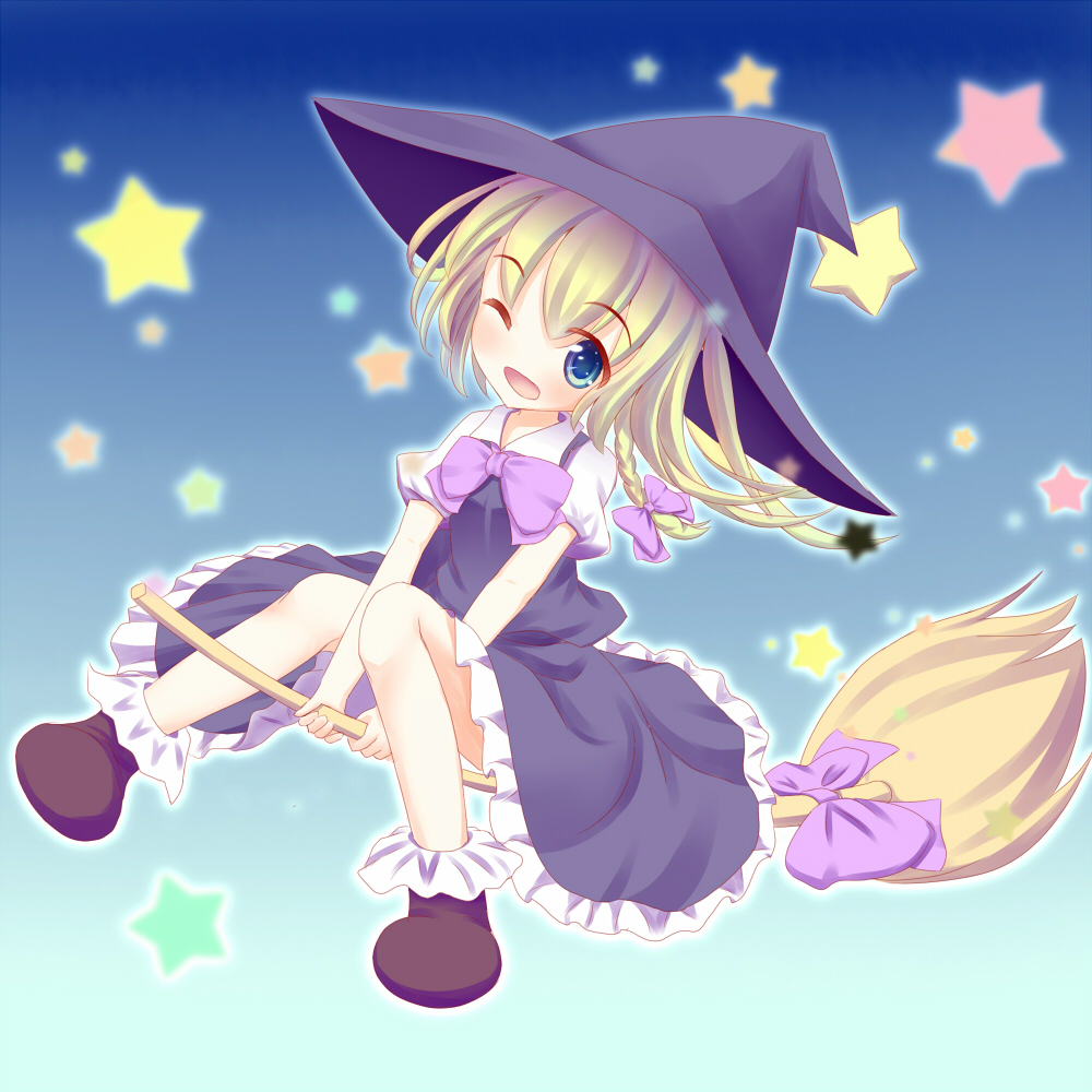 choko_(mixberry_parfait), kirisame_marisa, touhou, witch