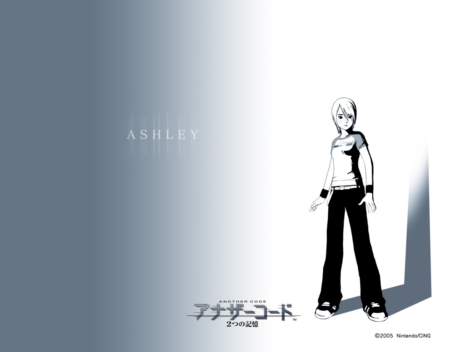another_code, ashley_mizuki_robbins, cing, kanasaki_taisuke, monochrome, nintendo, wallpaper