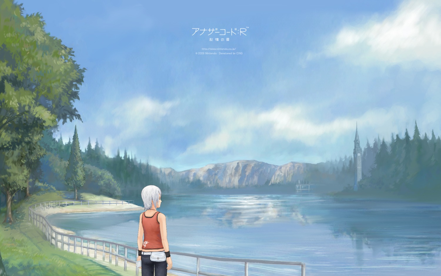 another_code, another_code:_r, ashley_mizuki_robbins, cing, kanasaki_taisuke, landscape, nintendo, wallpaper