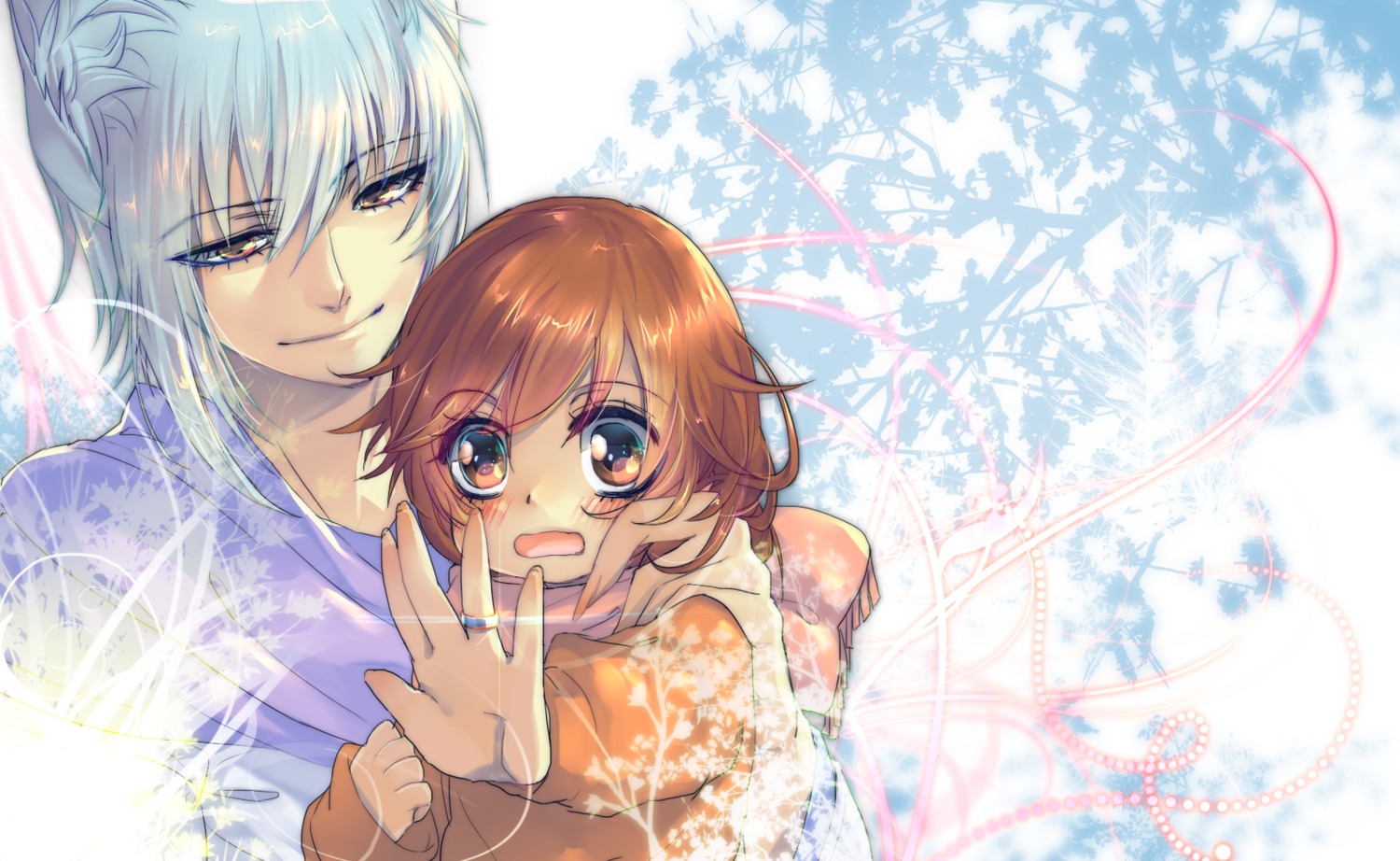 animal_ears, kamisama_hajimemashita, kimono, kitsune, momozono_nanami, saku_(sa9m9www), tomoe_(kamisama_hajimemashita)