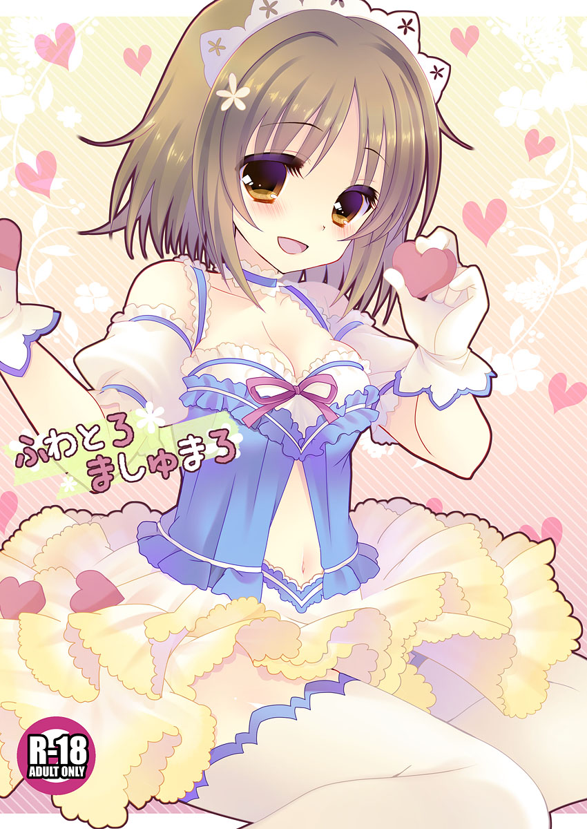 ash_(artist), cleavage, mimura_kanako, the_idolm@ster, the_idolm@ster_cinderella_girls, thighhighs