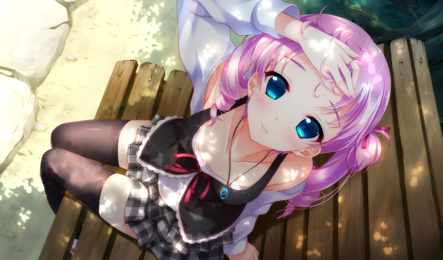 game_cg, hayakawa_harui, lass, michioka_airi, shoujo_shiniki_shoujo_tengoku, thighhighs