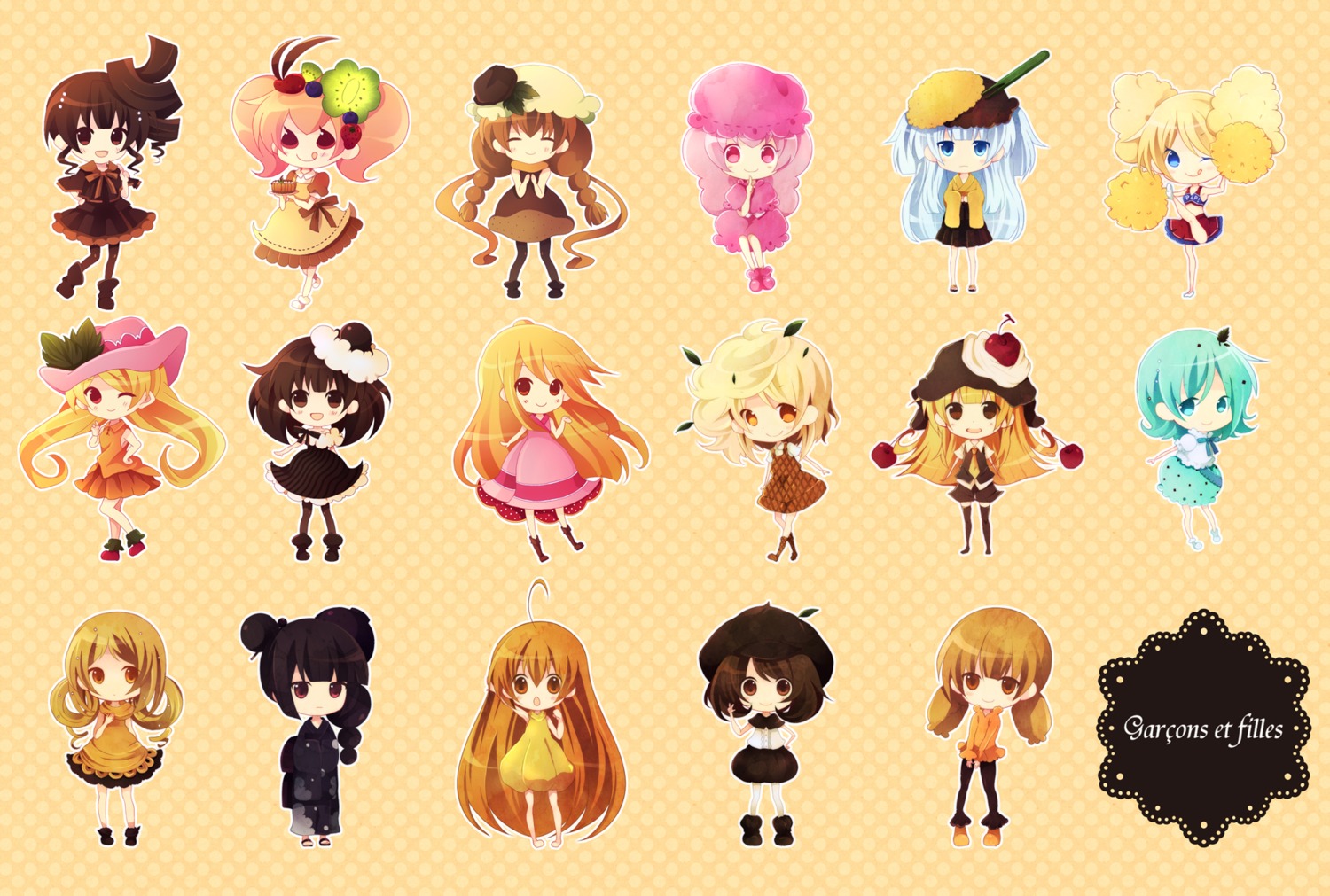 anthropomorphization, cheerleader, chibi, hanahubuki_deluxe.