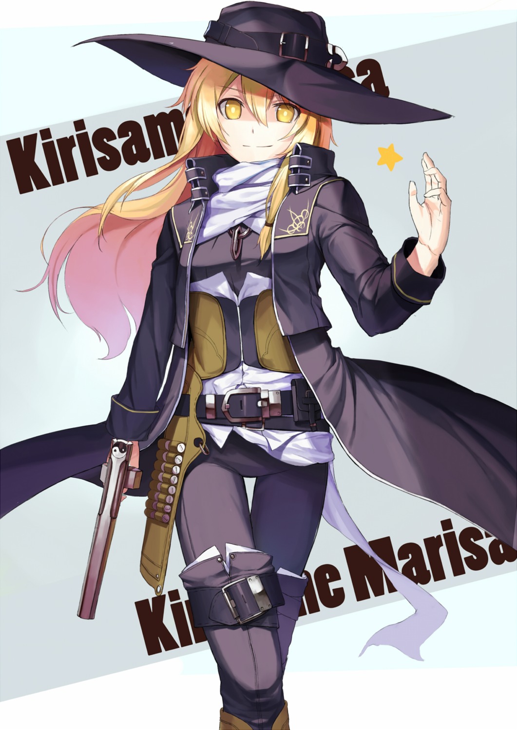 fightpower, gun, kirisame_marisa, touhou