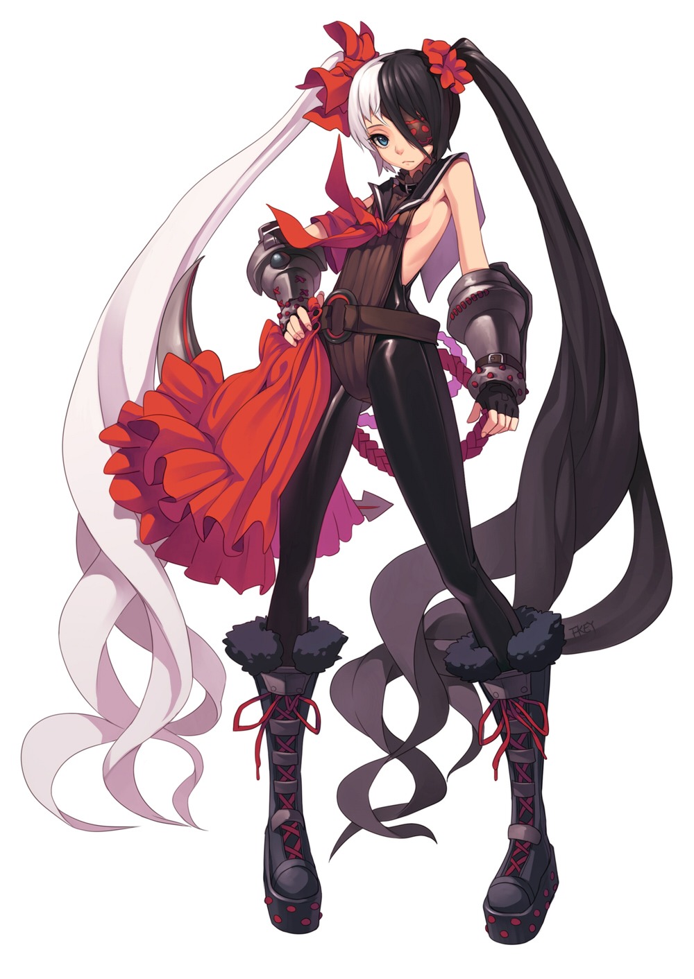 blade_&_soul, bodysuit, eyepatch, pohwaran, zengxianxin