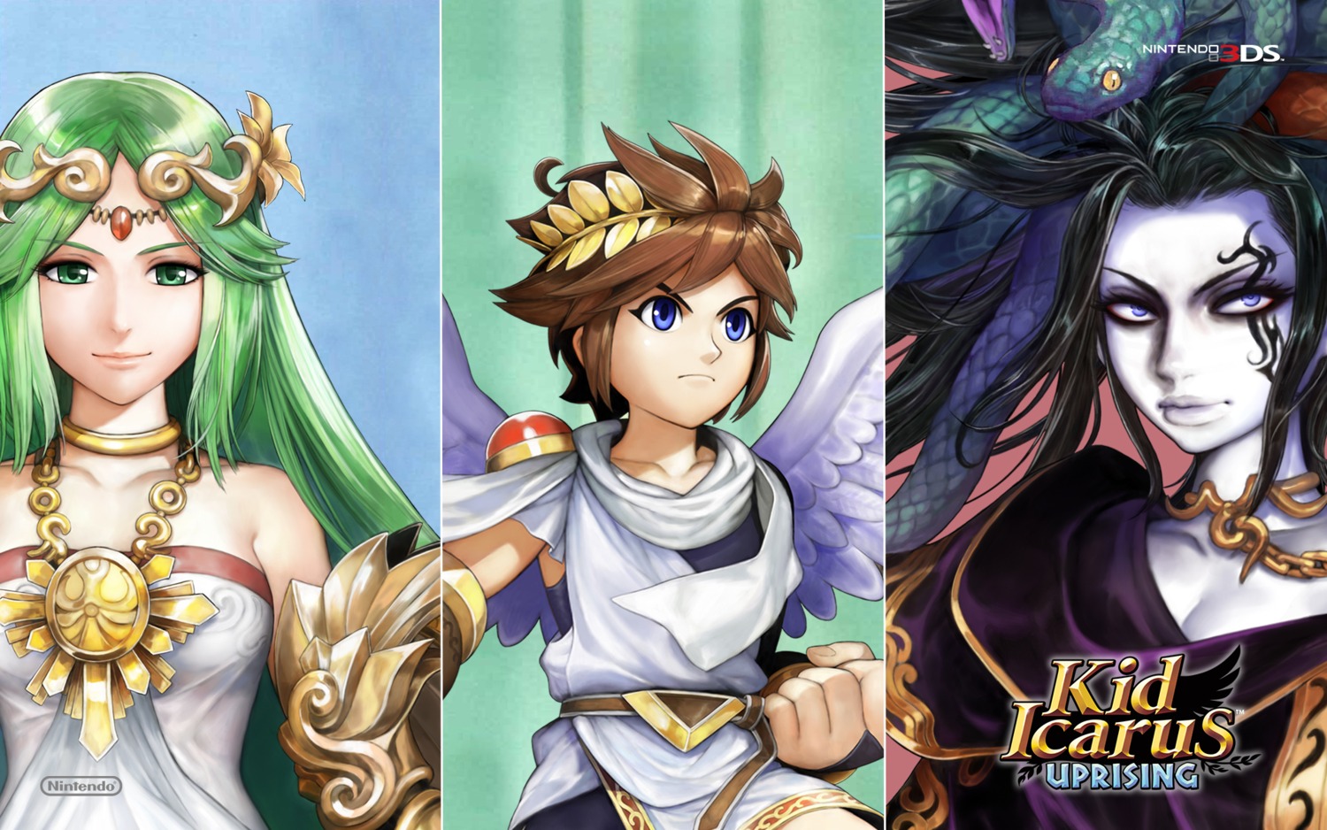 angel, cleavage, hirooka_masaki, kid_icarus, kid_icarus:_uprising, medusa, monster_girl, nintendo