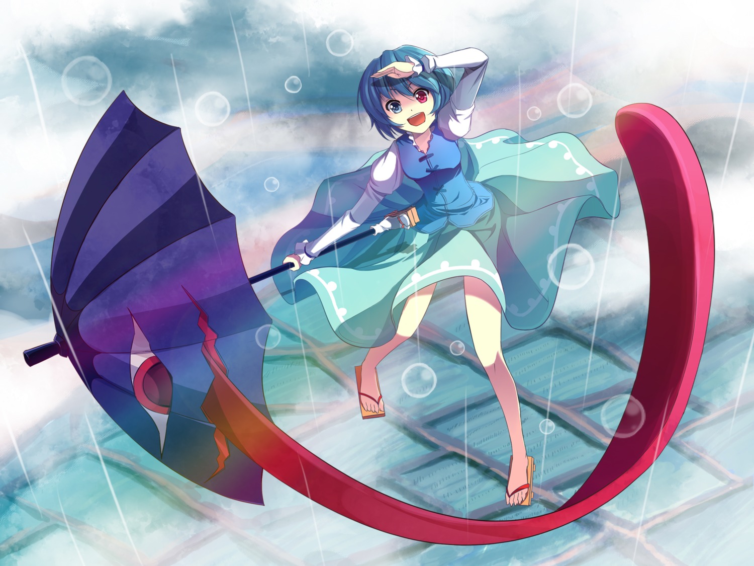 heterochromia, shinebell, tatara_kogasa, touhou