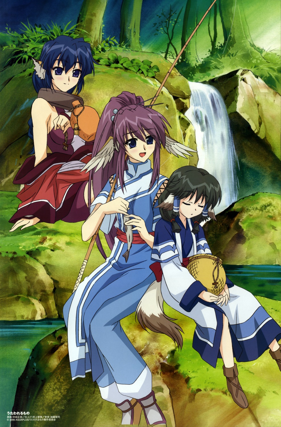 animal_ears, aruruu, inumimi, karura, nakata_masahiko, nekomimi, touka, utawarerumono