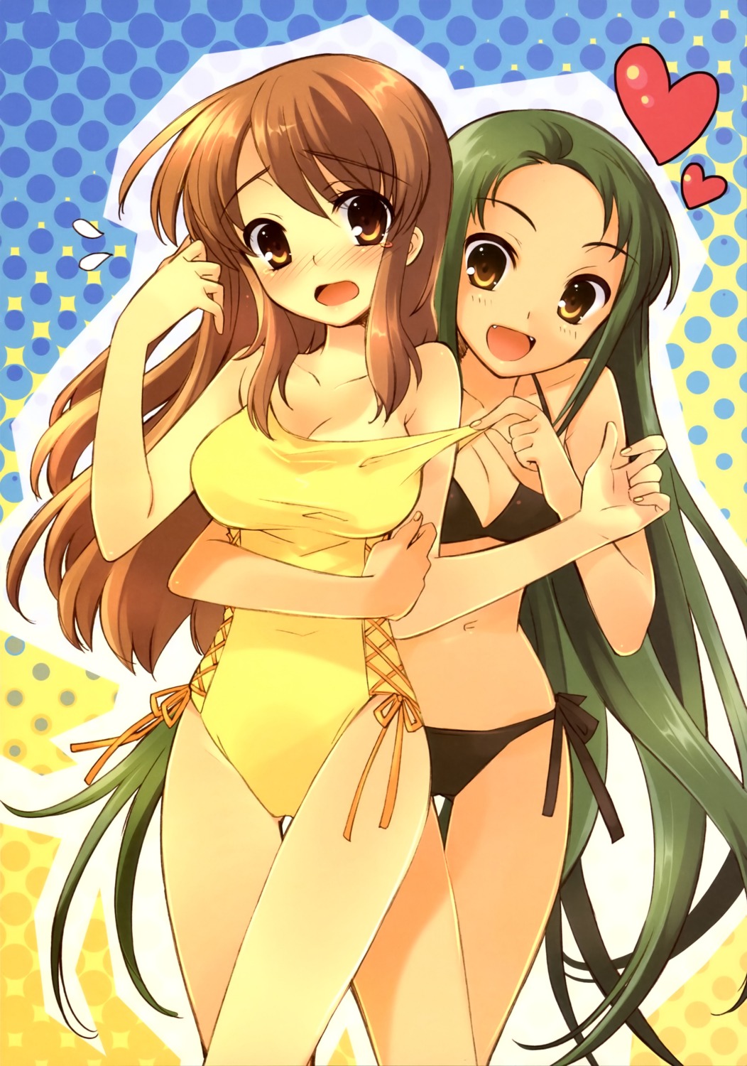 asahina_mikuru, bikini, cleavage, ito_noizi, suzumiya_haruhi_no_yuuutsu, swimsuits, tsuruya