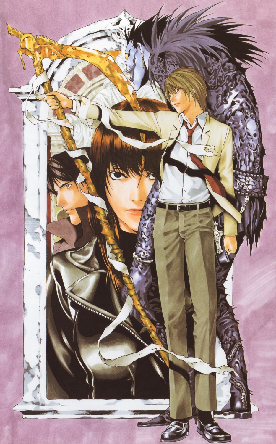death_note, misora_naomi, obata_takeshi, ryuk, yagami_light