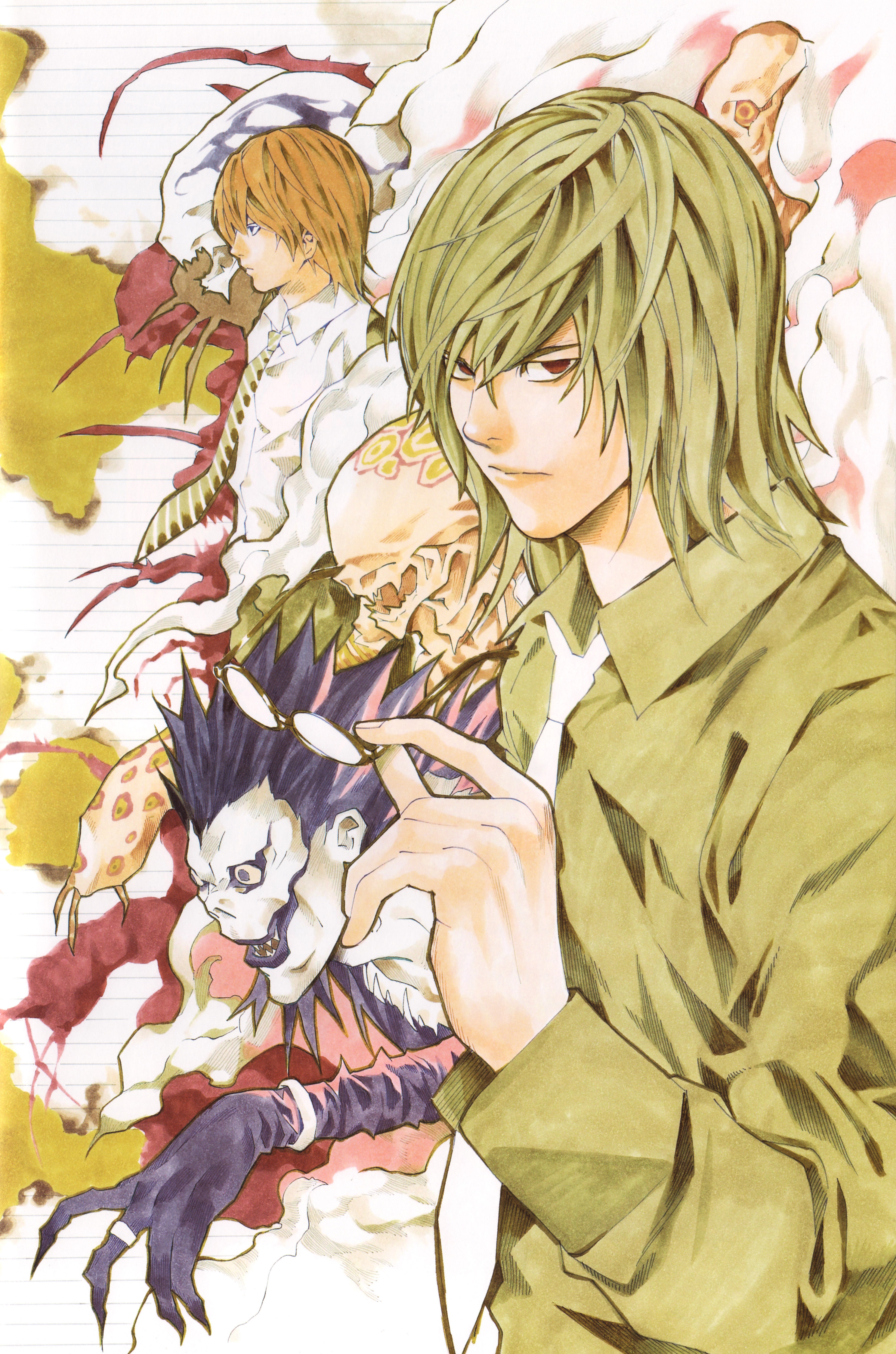 death_note, male, mikami_teru, obata_takeshi, ryuk, yagami_light