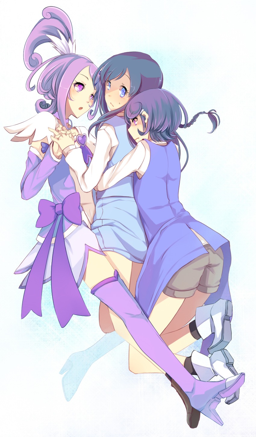 dokidoki!_precure, hinagi, hishikawa_rikka, kenzaki_makoto, precure, thighhighs