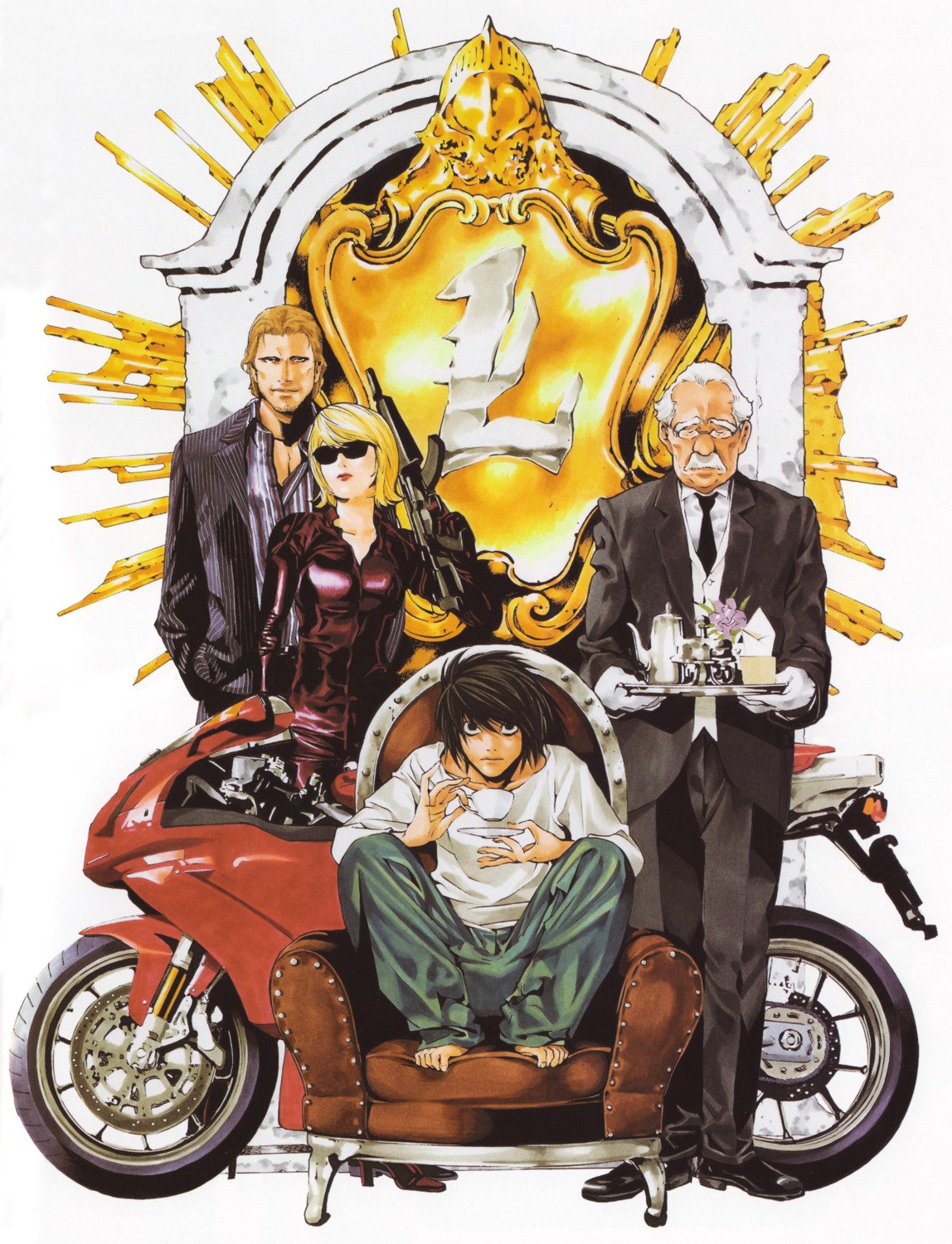 death_note, l, obata_takeshi, watari